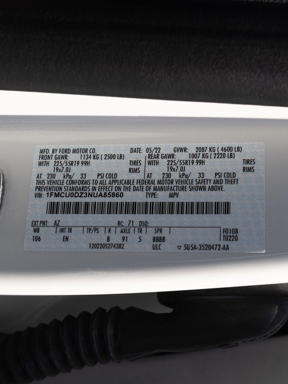 2022 Ford Escape Titanium Hybrid