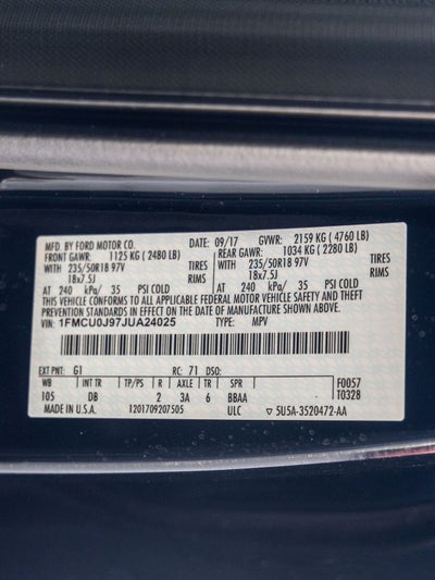 2018 Ford Escape Titanium