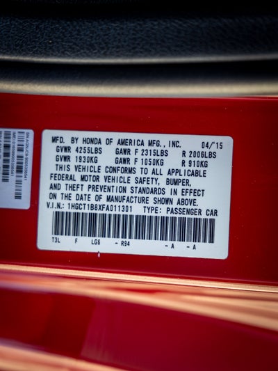 2015 Honda Accord EX-L