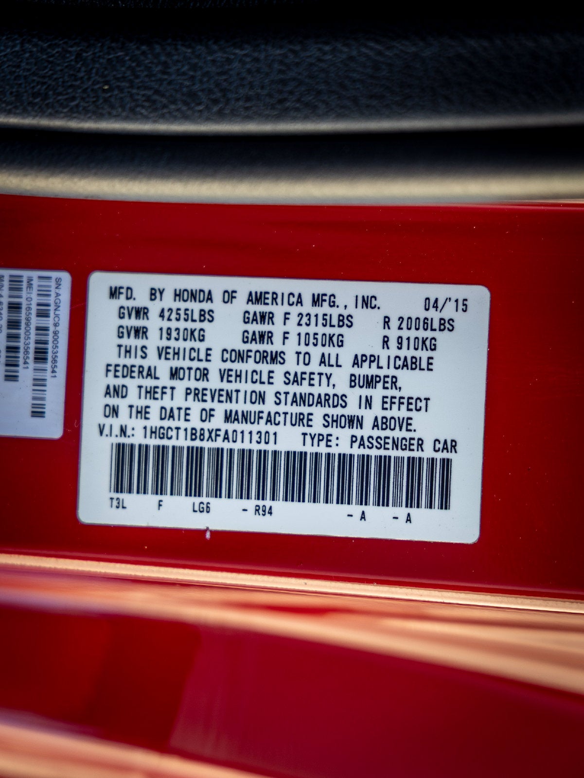 2015 Honda Accord EX-L