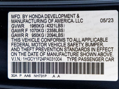2023 Honda Accord LX