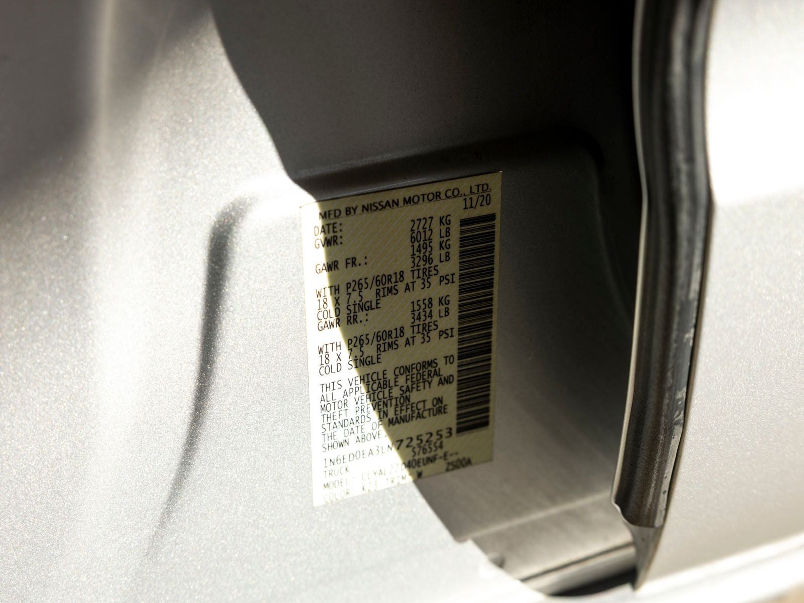 2020 Nissan Frontier SV