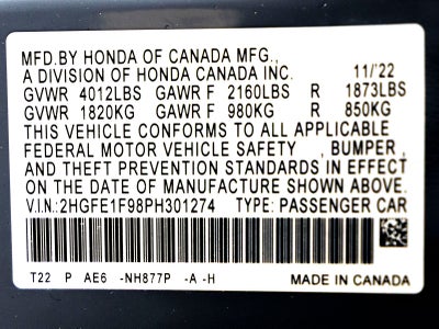 2023 Honda Civic Touring