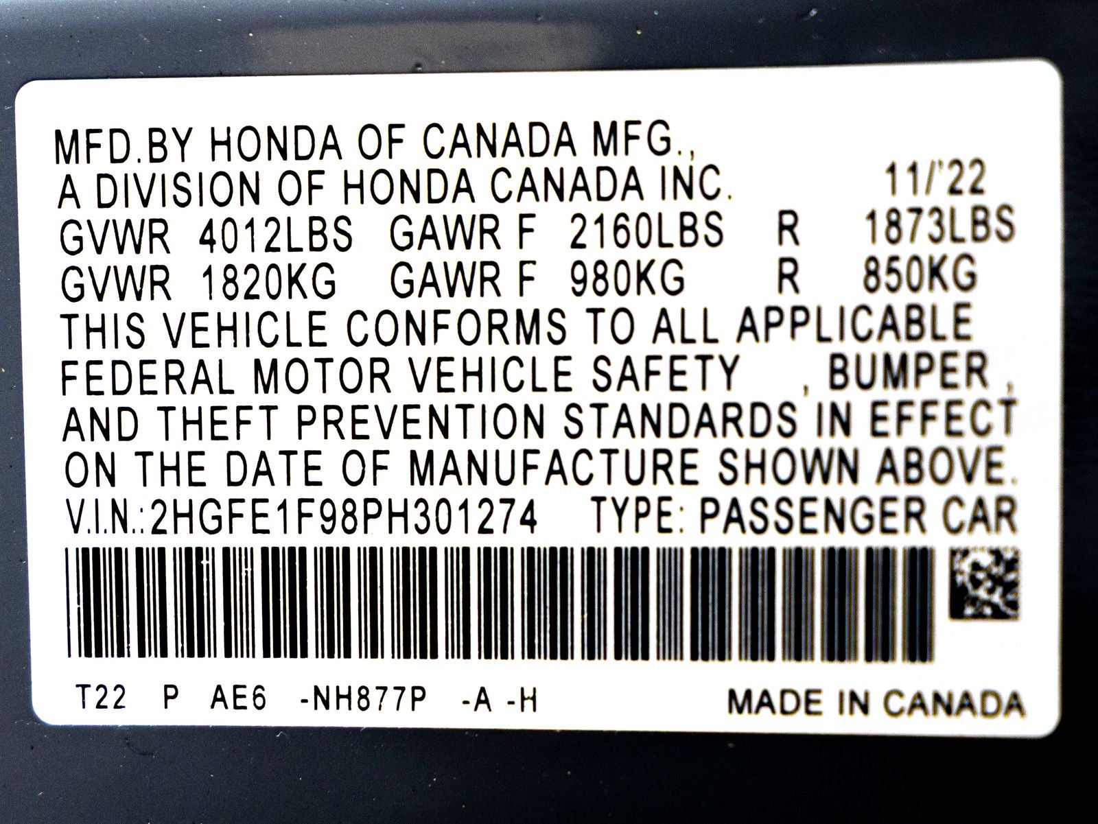 2023 Honda Civic Touring