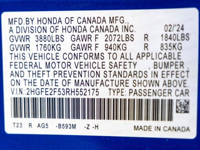 2024 Honda Civic Sport