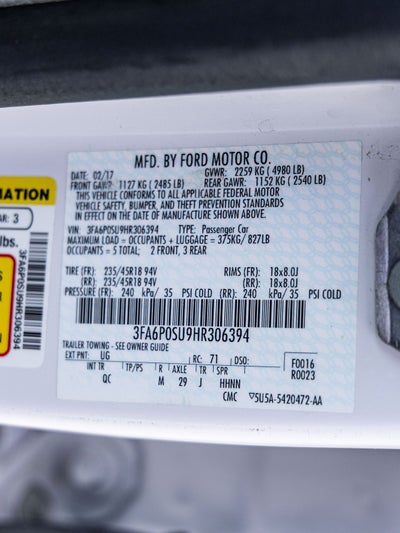 2017 Ford Fusion Energi Platinum
