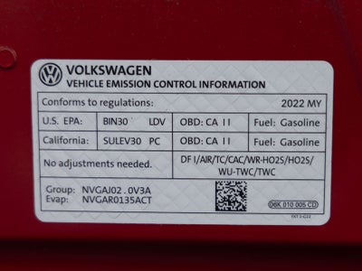 2022 Volkswagen Tiguan 2.0T SE