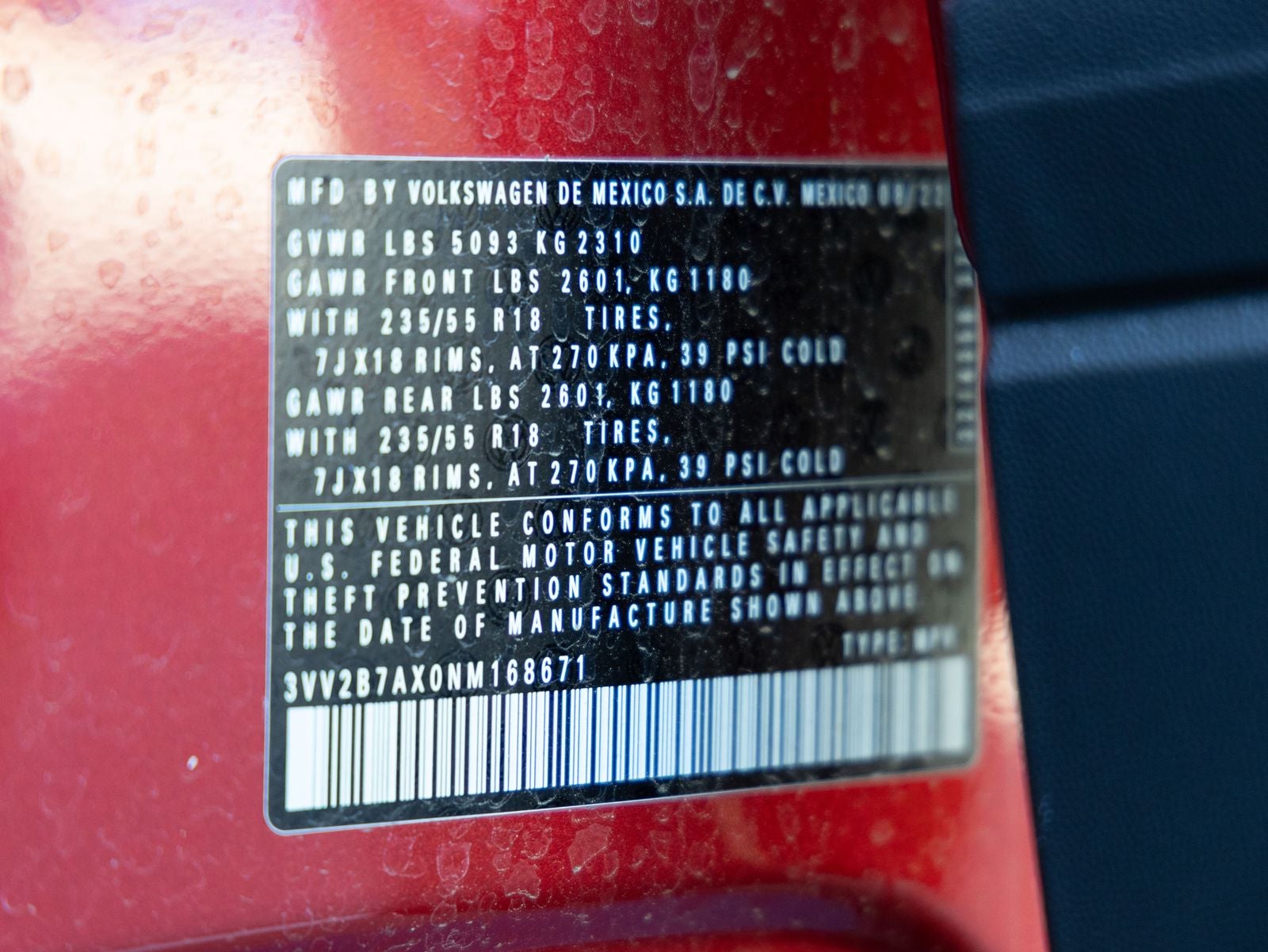2022 Volkswagen Tiguan 2.0T SE