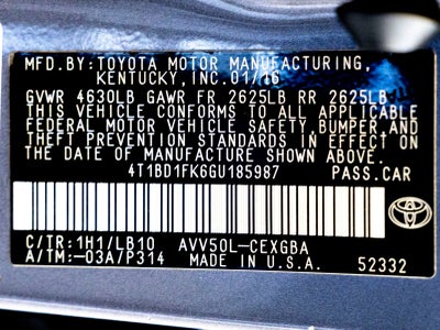 2016 Toyota Camry Hybrid XLE