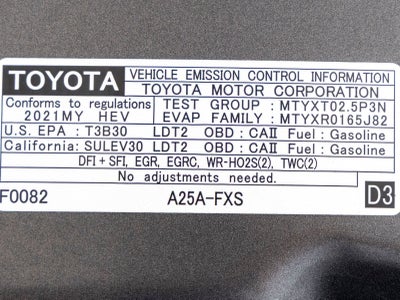 2021 Toyota RAV4 Hybrid LE