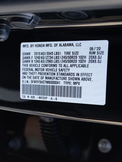 2021 Honda Pilot Special Edition