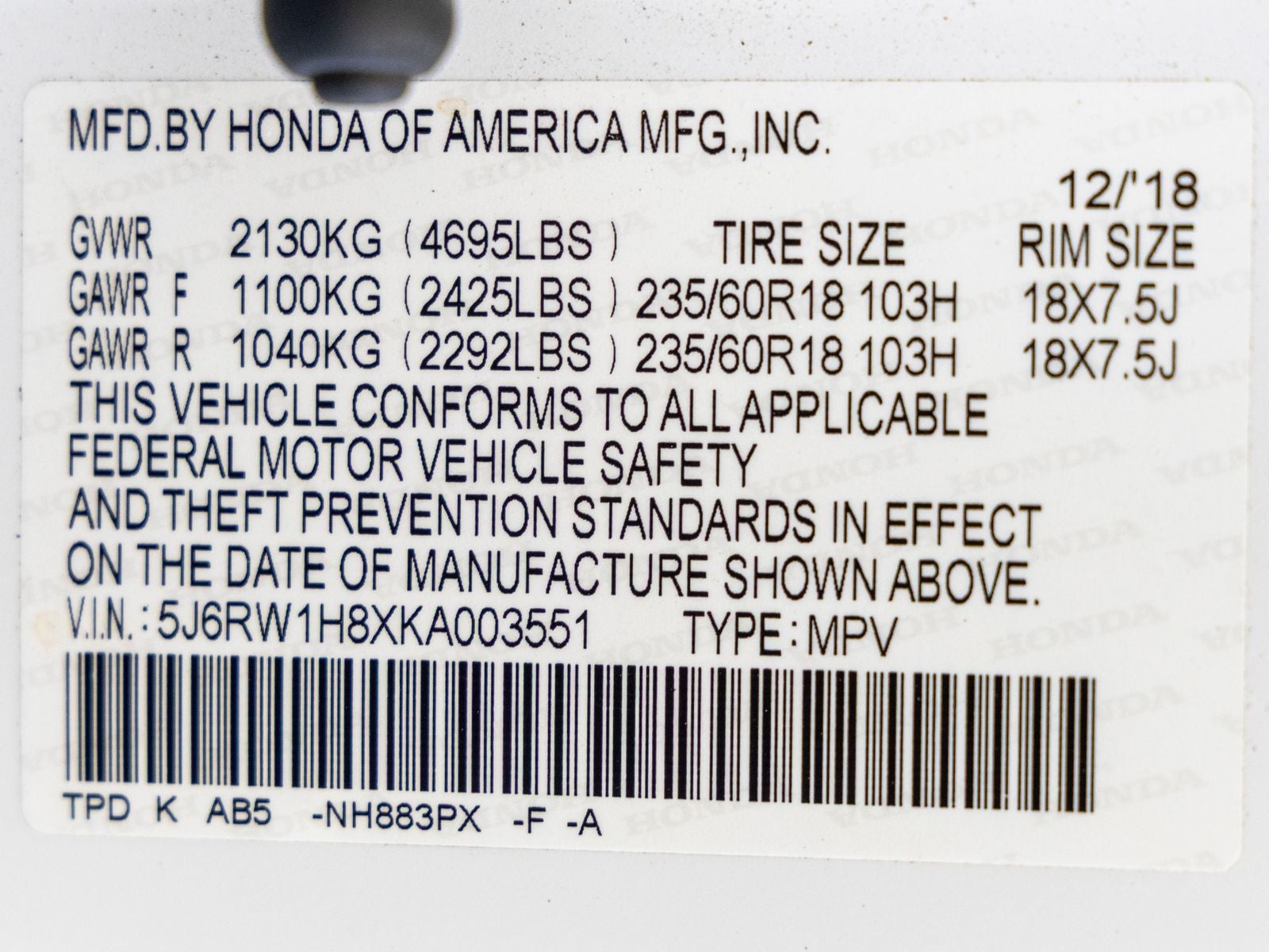 2019 Honda CR-V EX-L