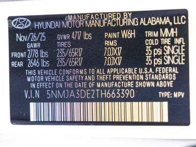 2026 Hyundai TUCSON SE