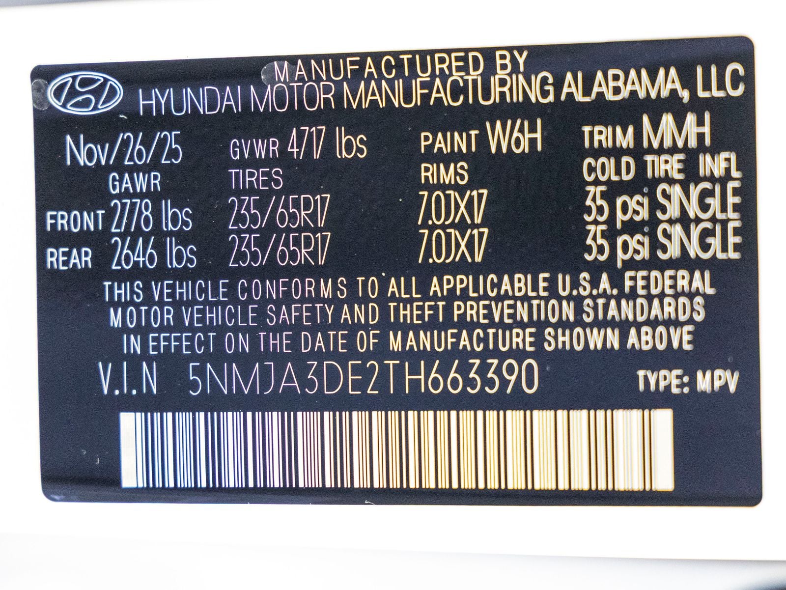 2026 Hyundai TUCSON SE