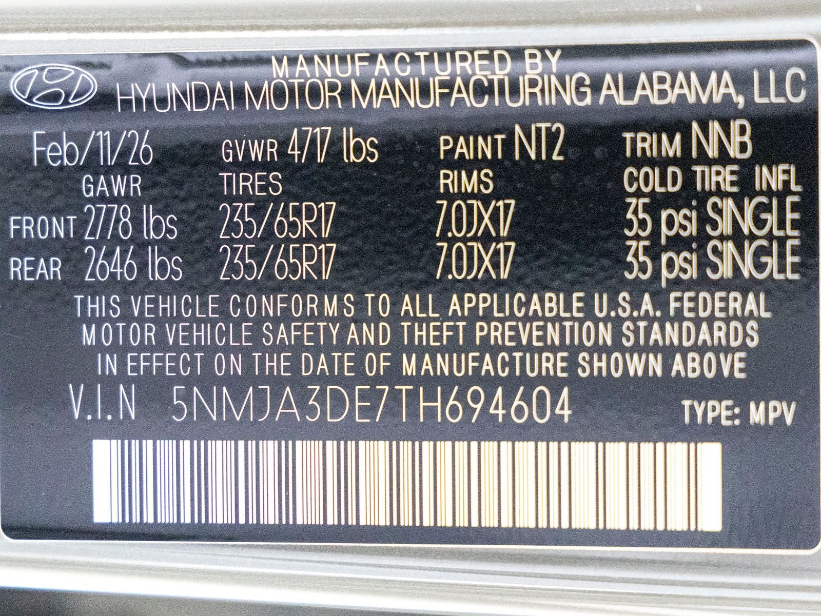 2026 Hyundai TUCSON SE