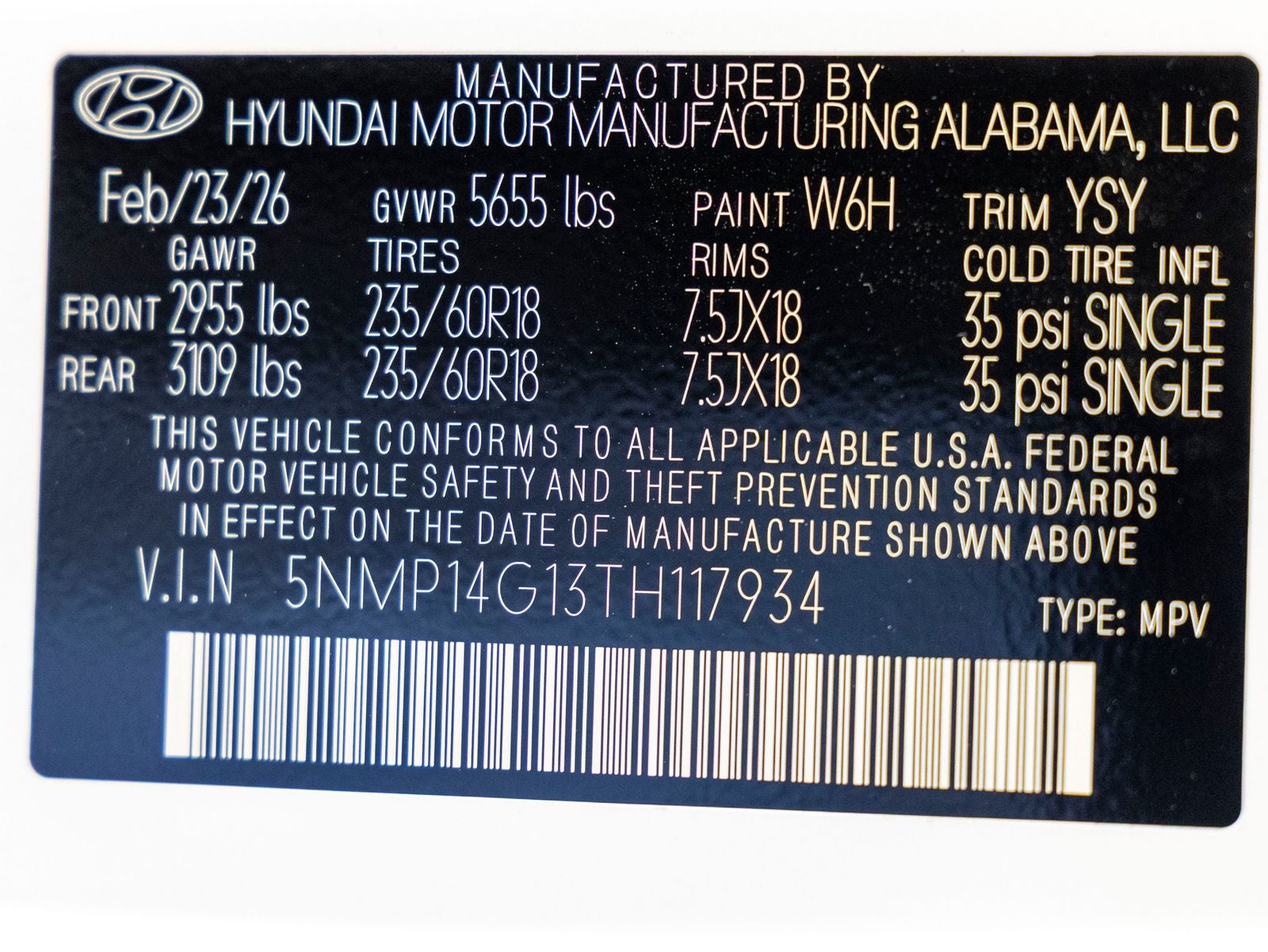 2026 Hyundai SANTA FE HYBRID SE