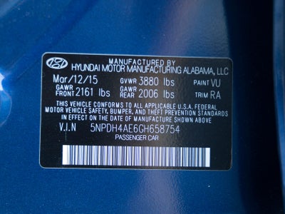 2016 Hyundai ELANTRA SE