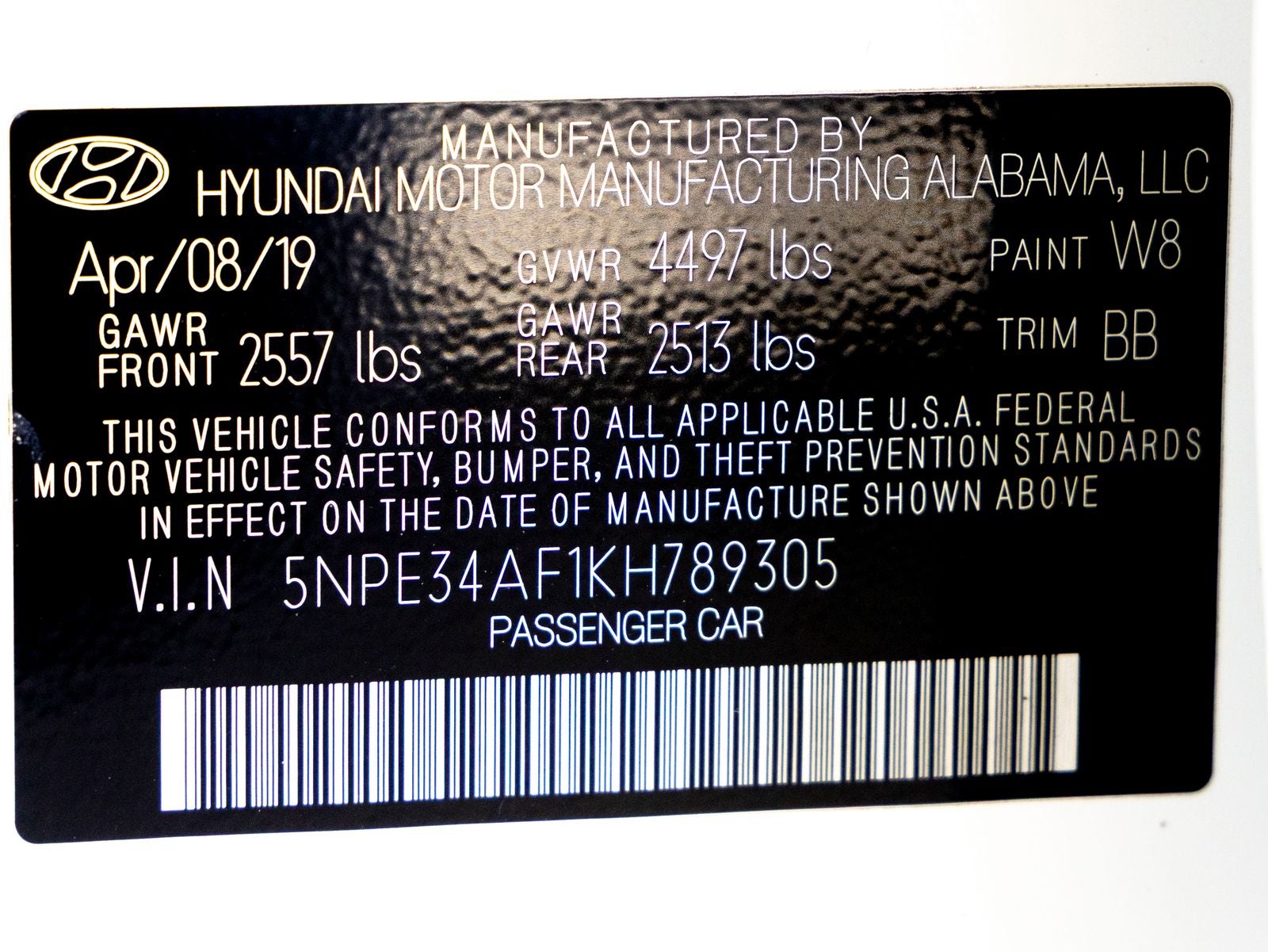 2019 Hyundai SONATA Limited