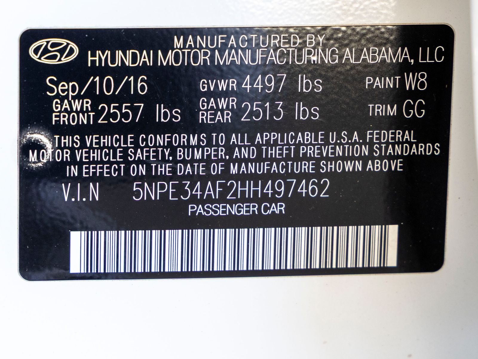 2017 Hyundai SONATA Limited