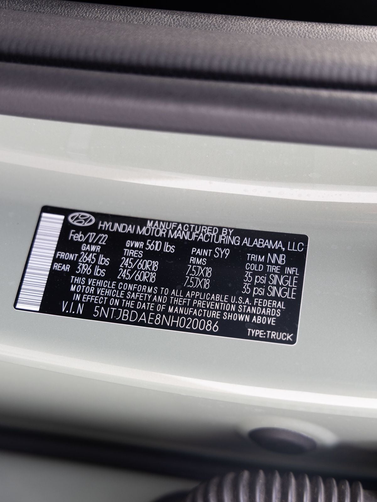 2022 Hyundai SANTA CRUZ SEL