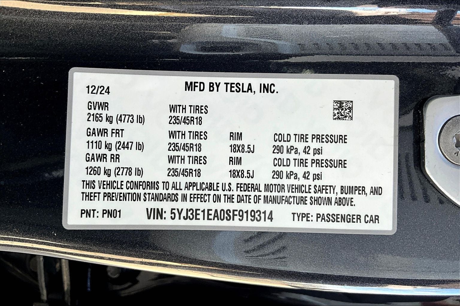 2025 Tesla Model 3 Long Range