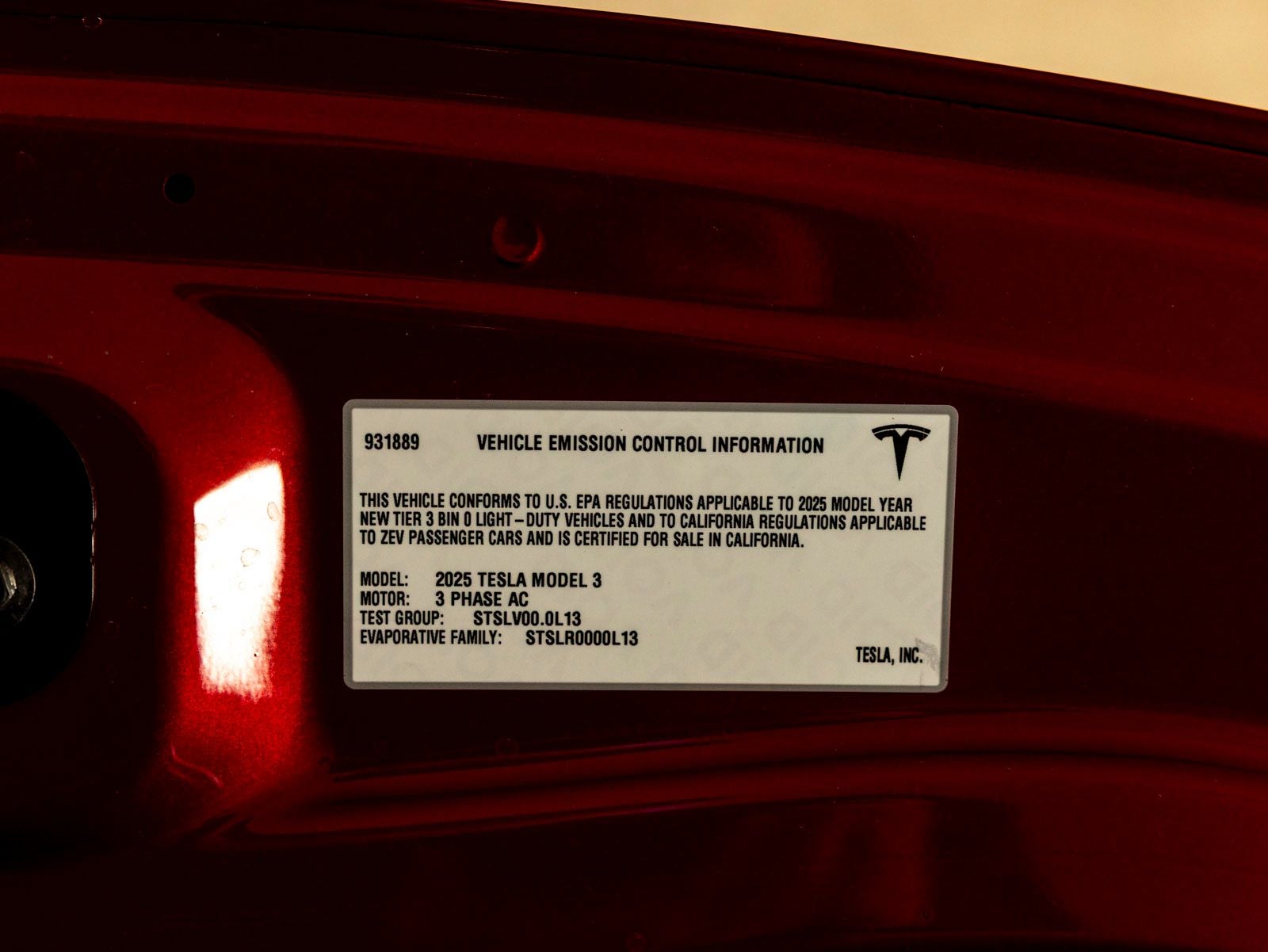2025 Tesla Model 3 Base