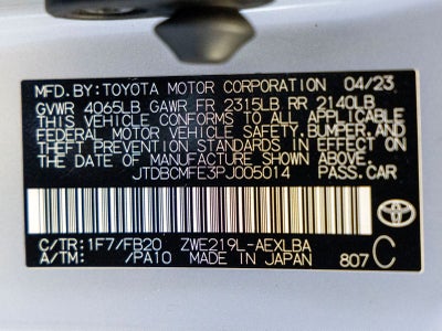 2023 Toyota Corolla Hybrid SE