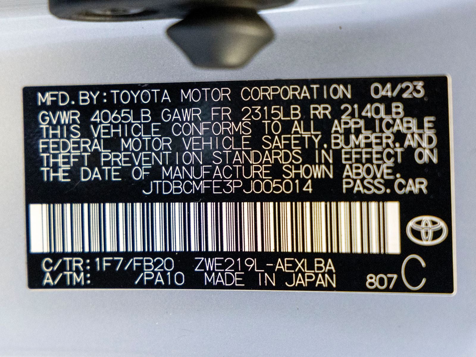 2023 Toyota Corolla Hybrid SE