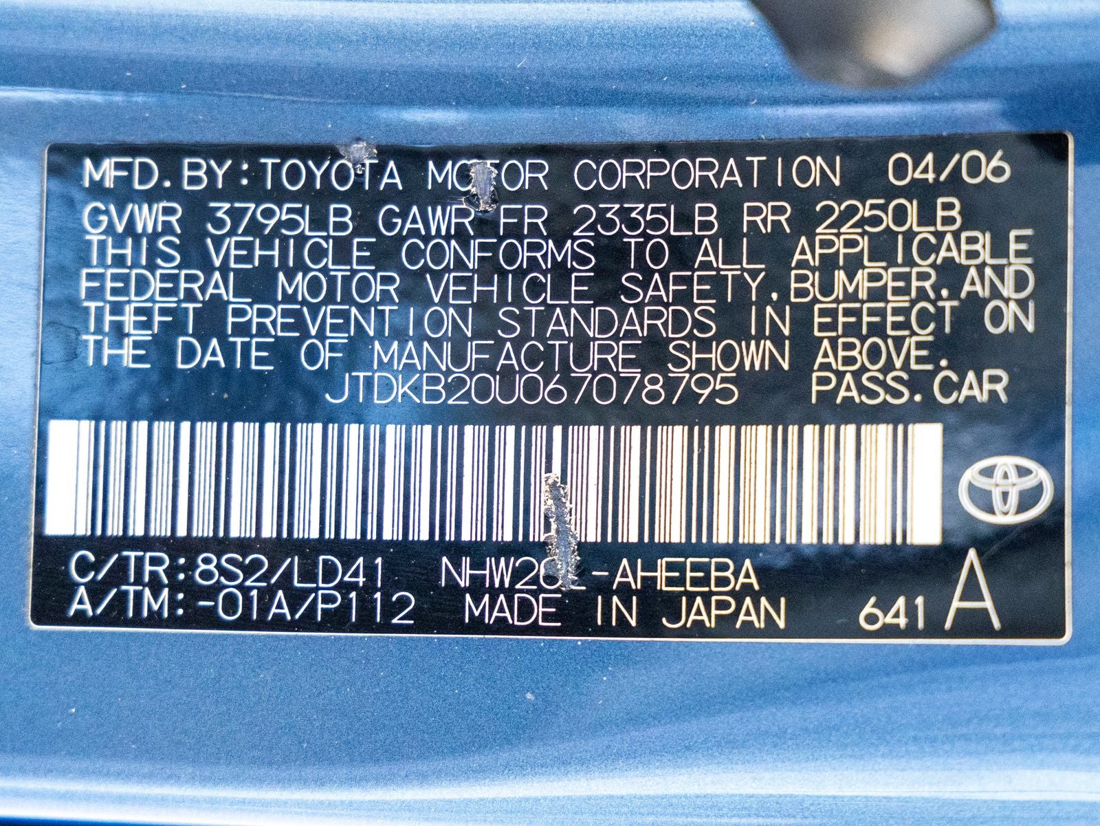 2006 Toyota Prius Base