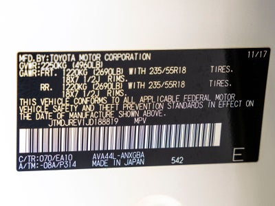 2018 Toyota RAV4 Hybrid Limited