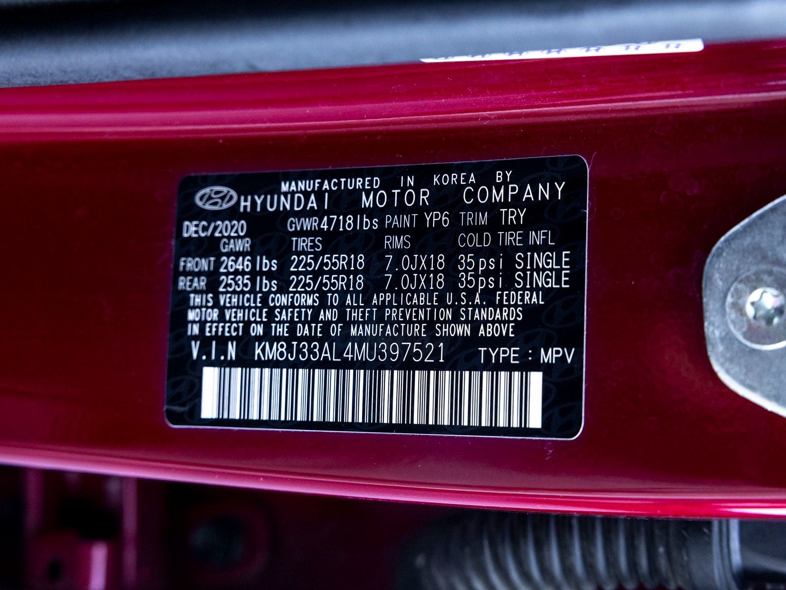 2021 Hyundai TUCSON Ultimate