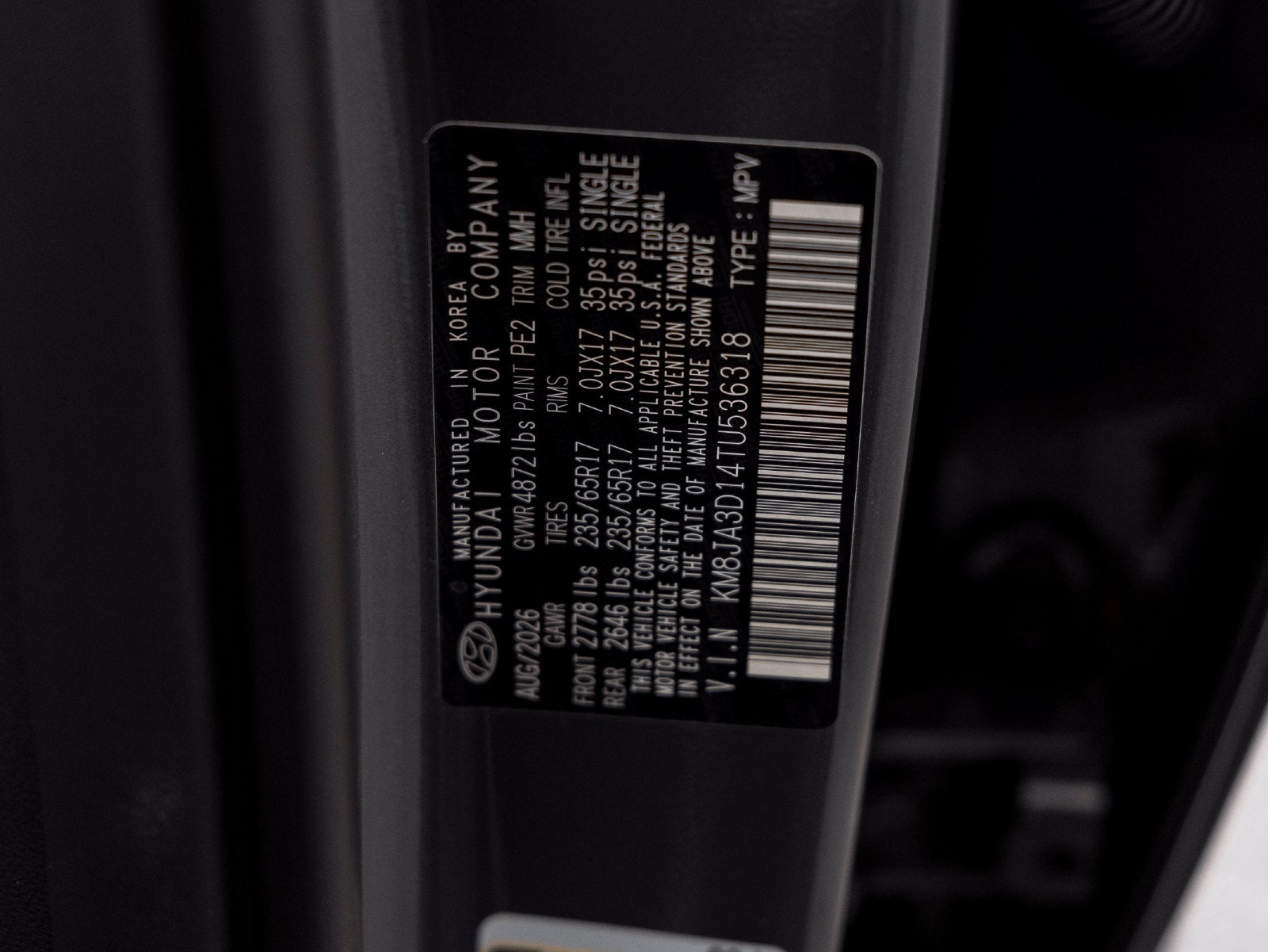 2026 Hyundai TUCSON HYBRID SE