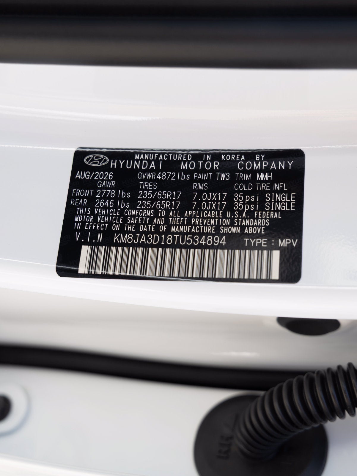 2026 Hyundai TUCSON HYBRID SE