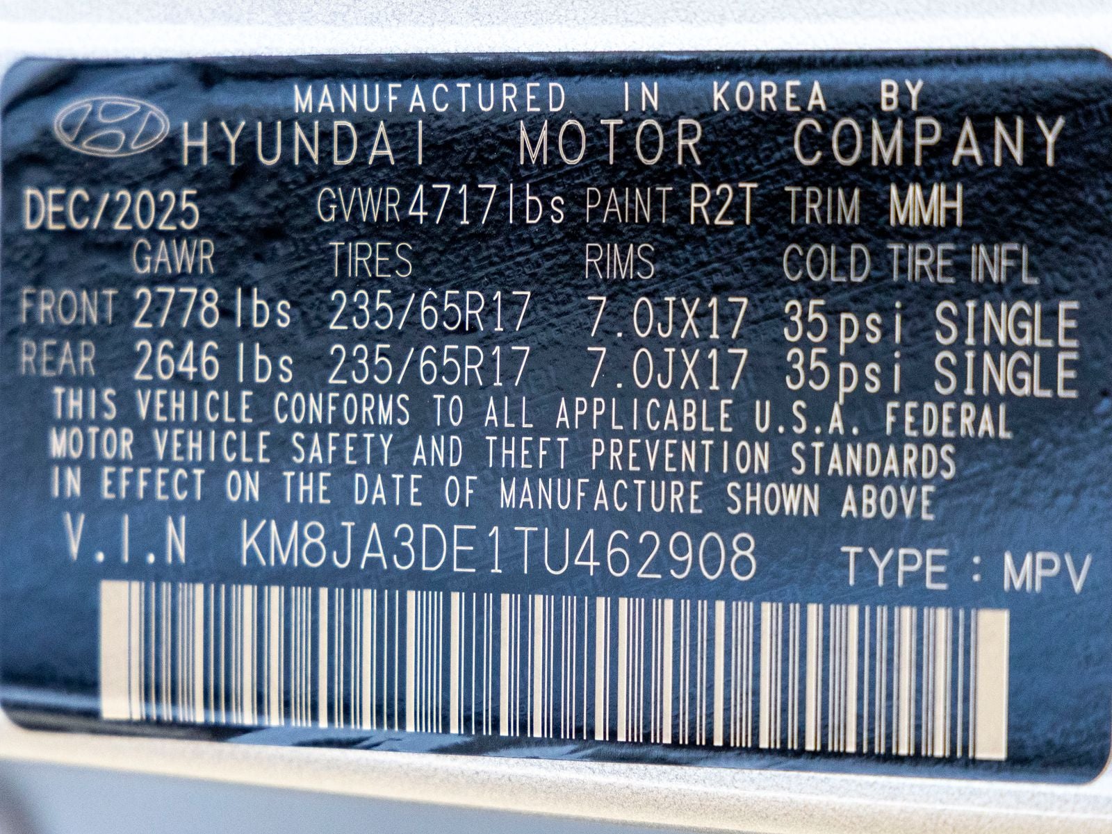 2026 Hyundai TUCSON SE