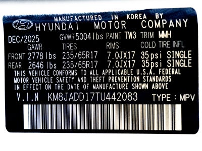 2026 Hyundai TUCSON HYBRID Blue