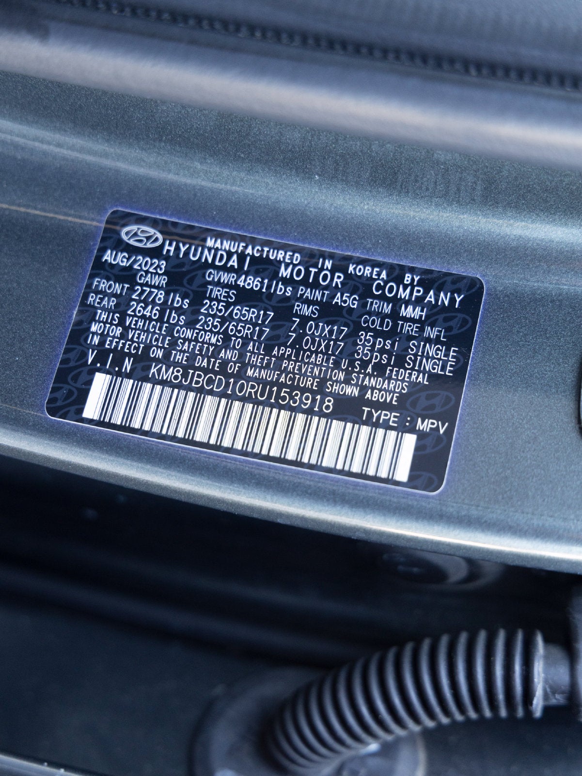 2024 Hyundai TUCSON HYBRID Blue
