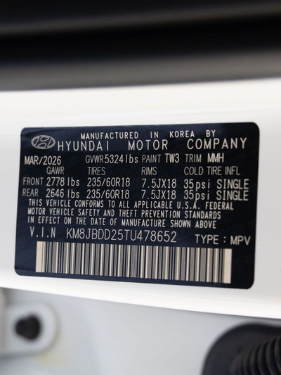 2026 Hyundai TUCSON PLUG-IN HYBRID SEL