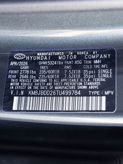 2026 Hyundai TUCSON PLUG-IN HYBRID SEL