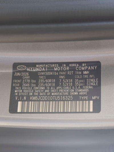 2026 Hyundai TUCSON HYBRID SEL Convenience