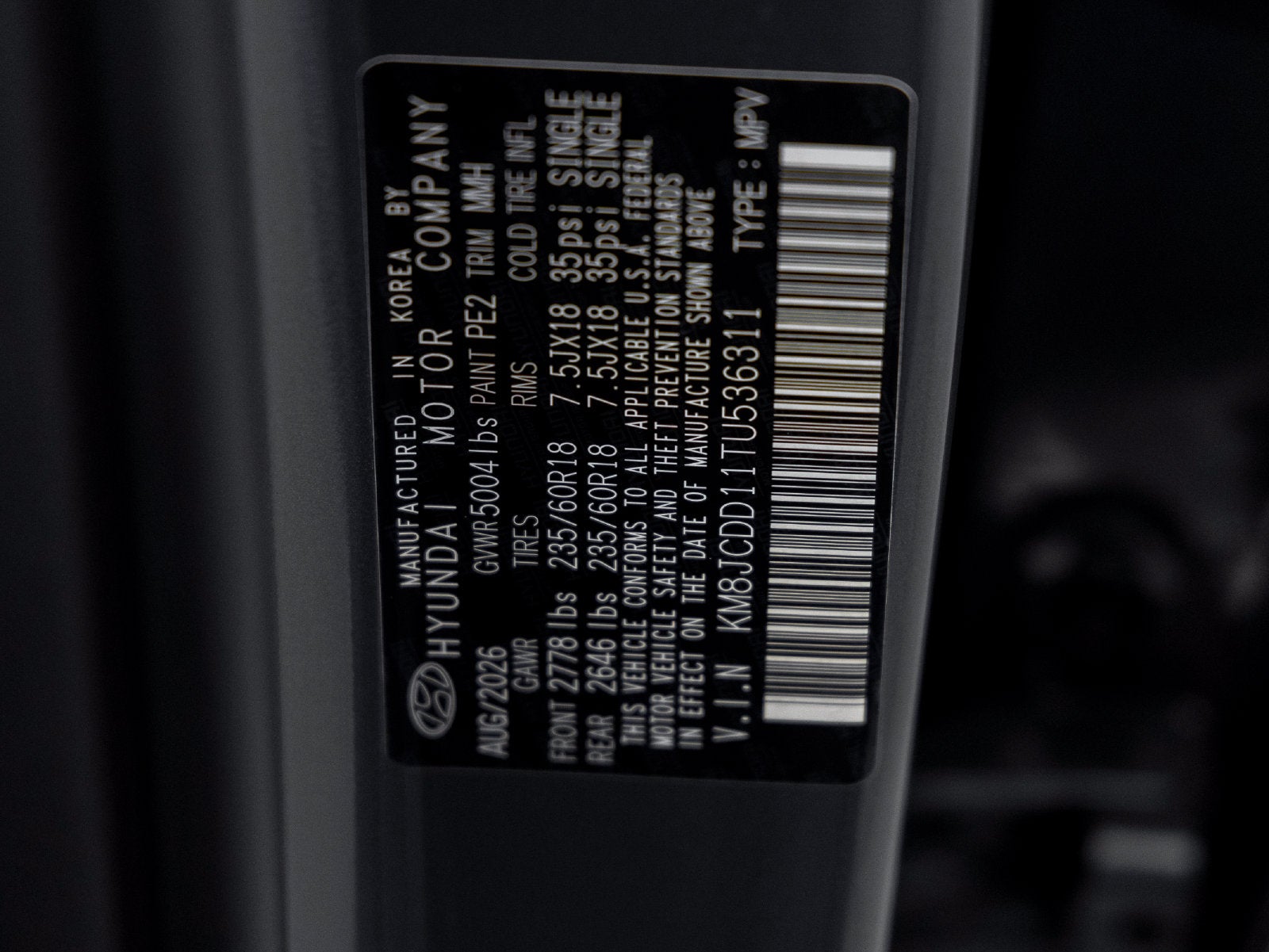2026 Hyundai TUCSON HYBRID SEL Convenience