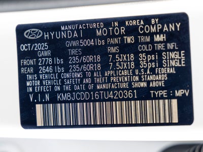 2026 Hyundai TUCSON HYBRID SEL Convenience