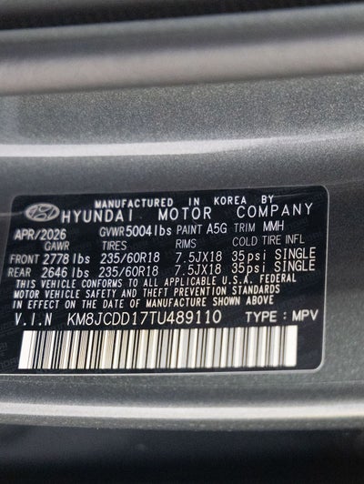 2026 Hyundai TUCSON HYBRID SEL Convenience