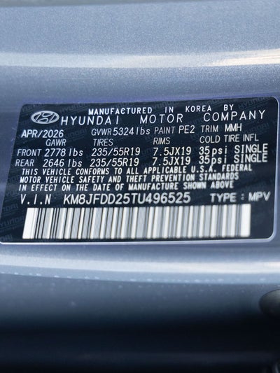 2026 Hyundai TUCSON PLUG-IN HYBRID Limited