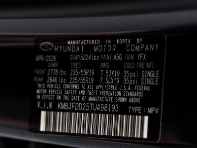 2026 Hyundai TUCSON PLUG-IN HYBRID Limited