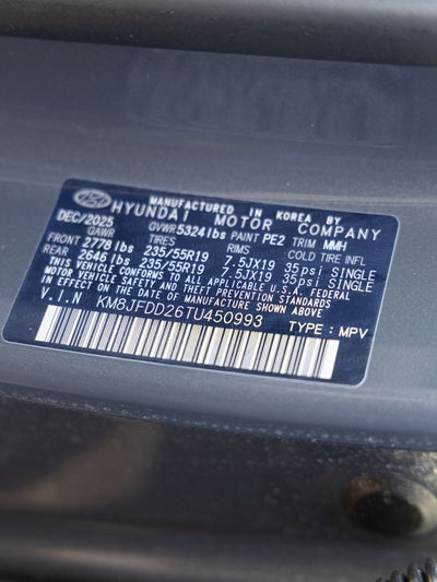 2026 Hyundai TUCSON PLUG-IN HYBRID Limited