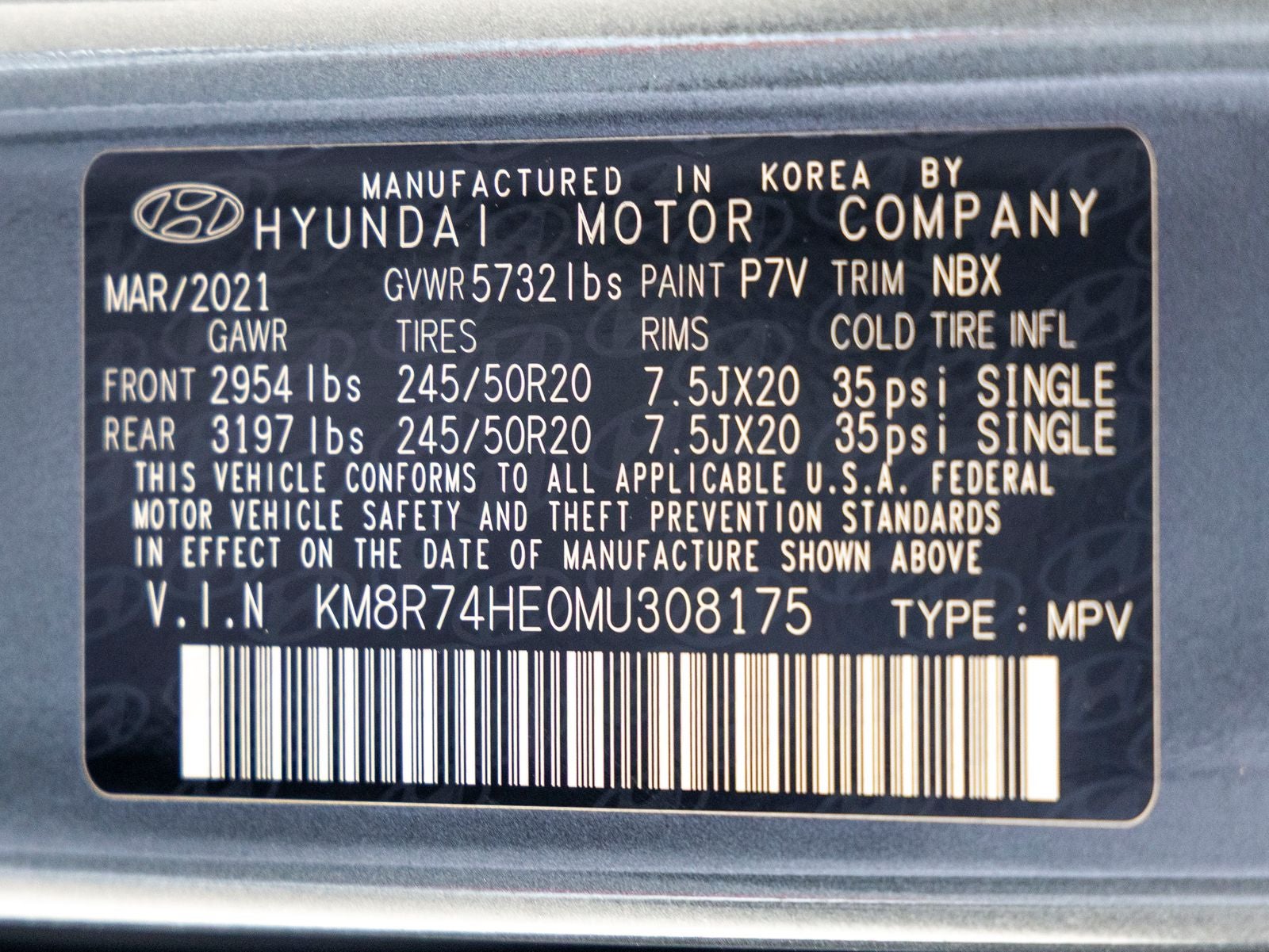 2021 Hyundai PALISADE Calligraphy