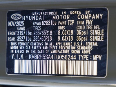 2026 Hyundai PALISADE HYBRID Blue SEL Premium 8 Passenger