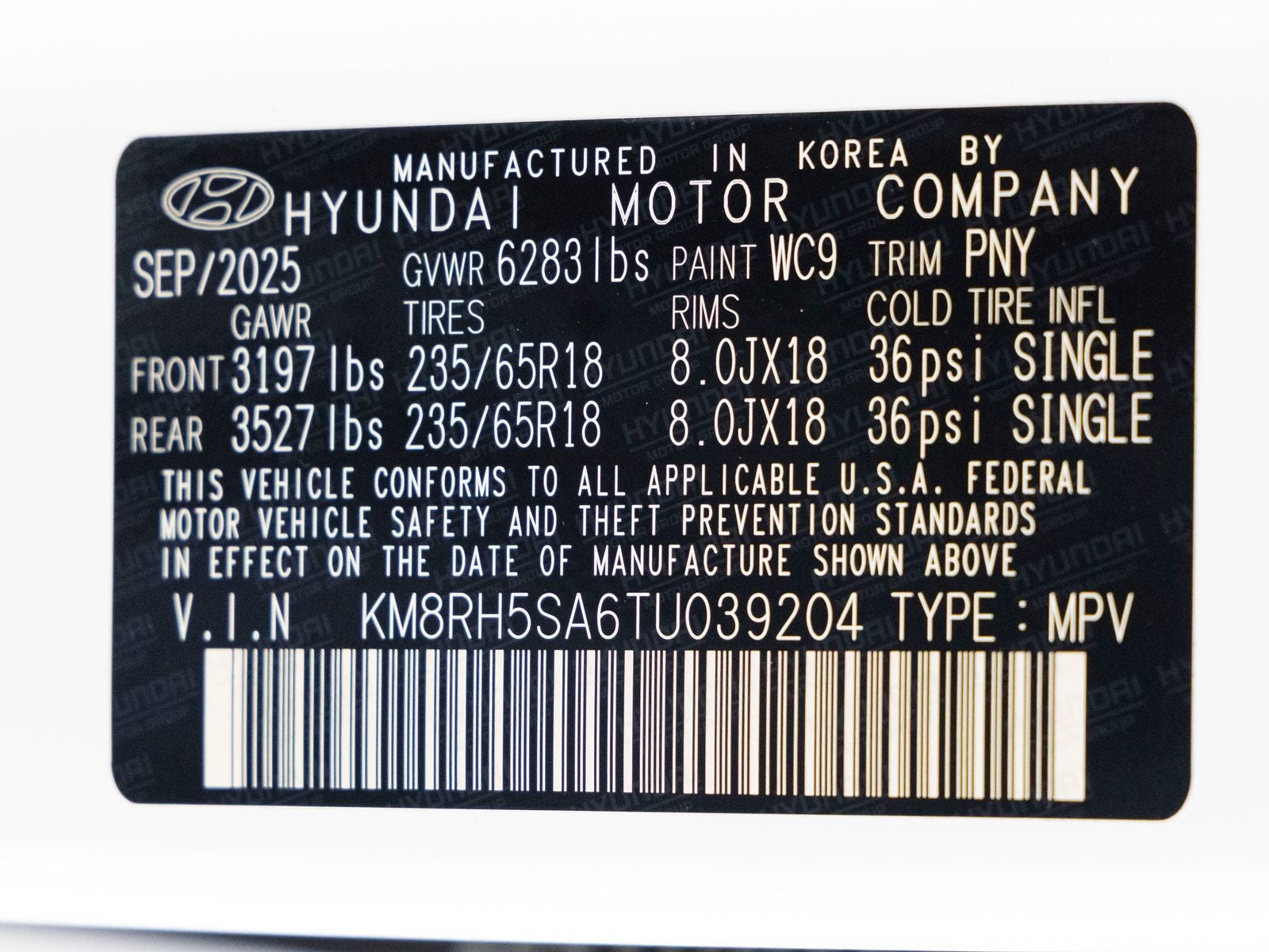 2026 Hyundai PALISADE HYBRID Blue SEL Premium 7 Passenger