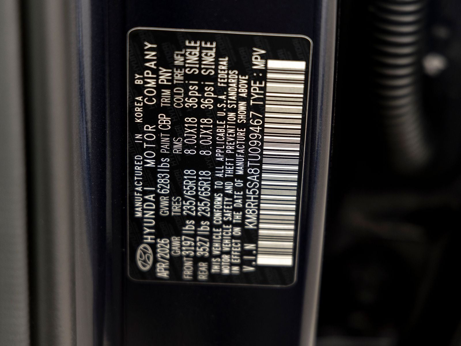 2026 Hyundai PALISADE HYBRID Blue SEL Premium 8 Passenger