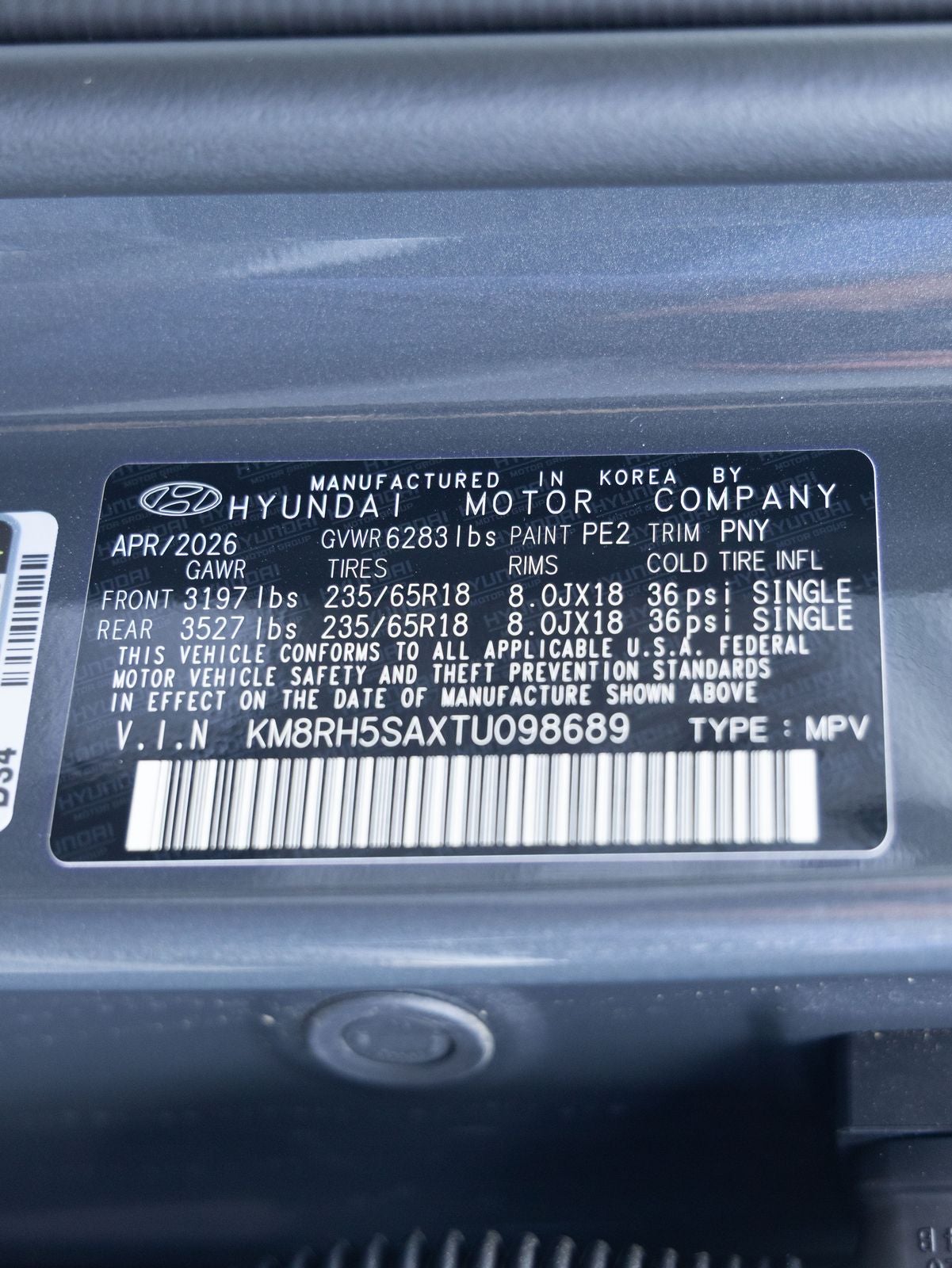 2026 Hyundai PALISADE HYBRID Blue SEL Premium 7 Passenger